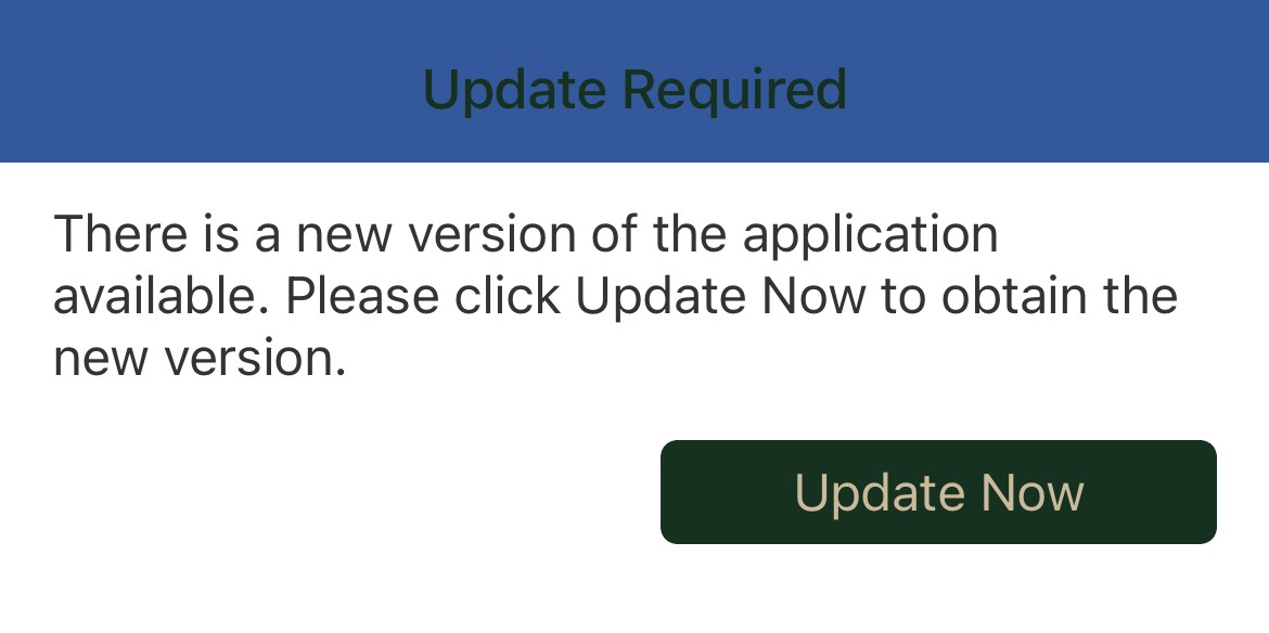 Update Required